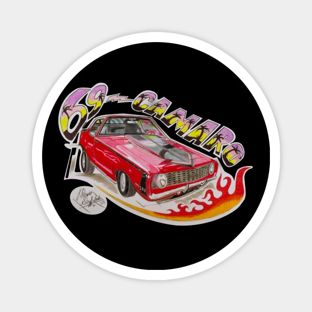 Ray’s Camaro Magnet by Popoffthepage